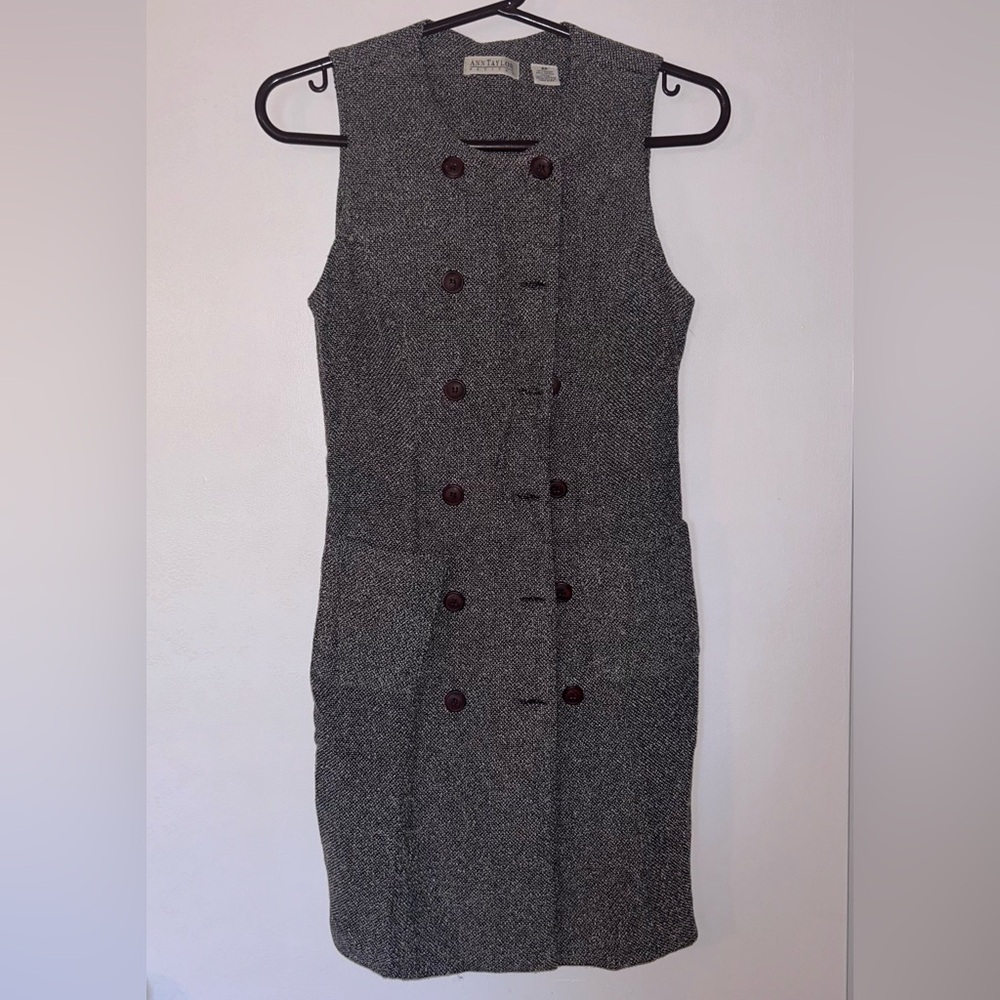 Vintage Ann Taylor Petite Vest Dress